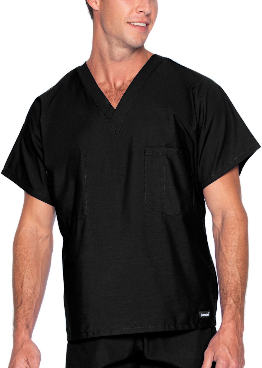 Landau Scrub Zone Unisex Tuckable V-Neck Scrub Top - Shop Now!