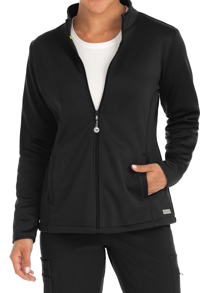 WonderWink 4 Pocket Fleece Warm Up Scrub Jacket Scrubs Beyond