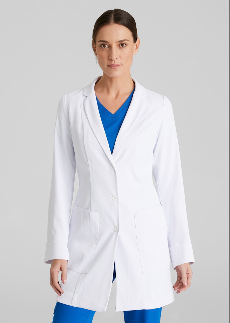 Barco Barco Grace 3-Pocket 3-Button Long Sleeve 35 Lab Coat