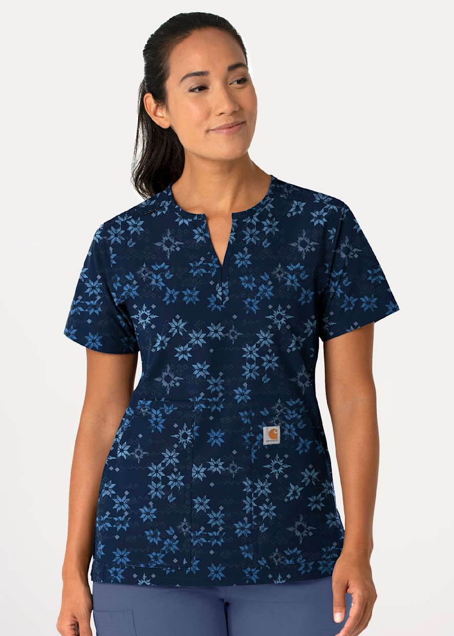 Carhartt printed scrub tops online