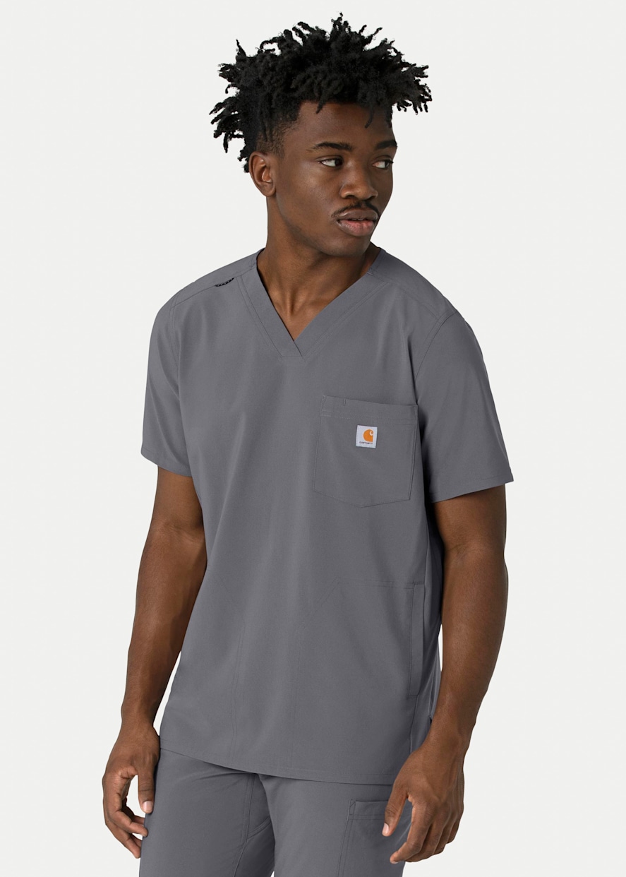 Carhartt men's ripstop multi pocket scrub top discount
