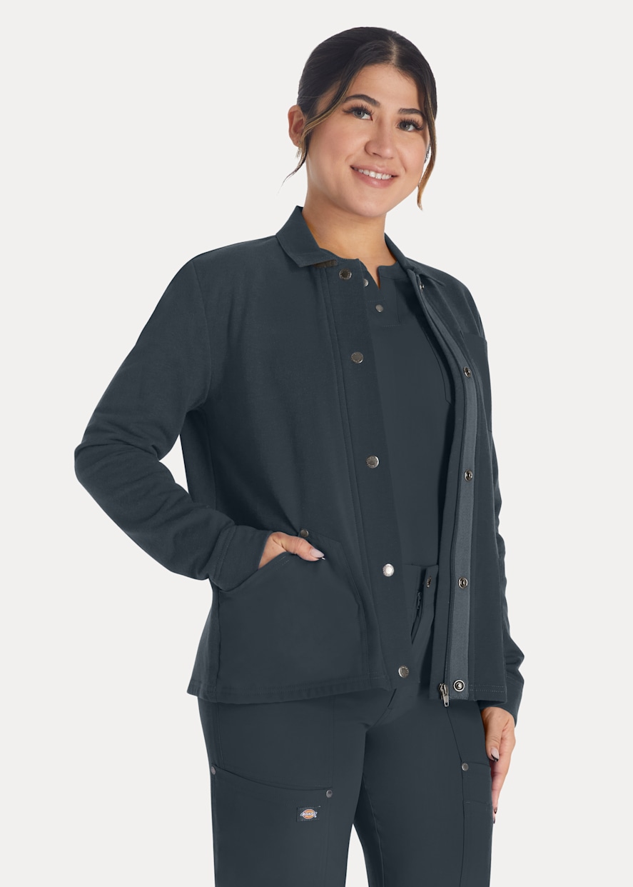 Dickies warm up scrub jacket discount