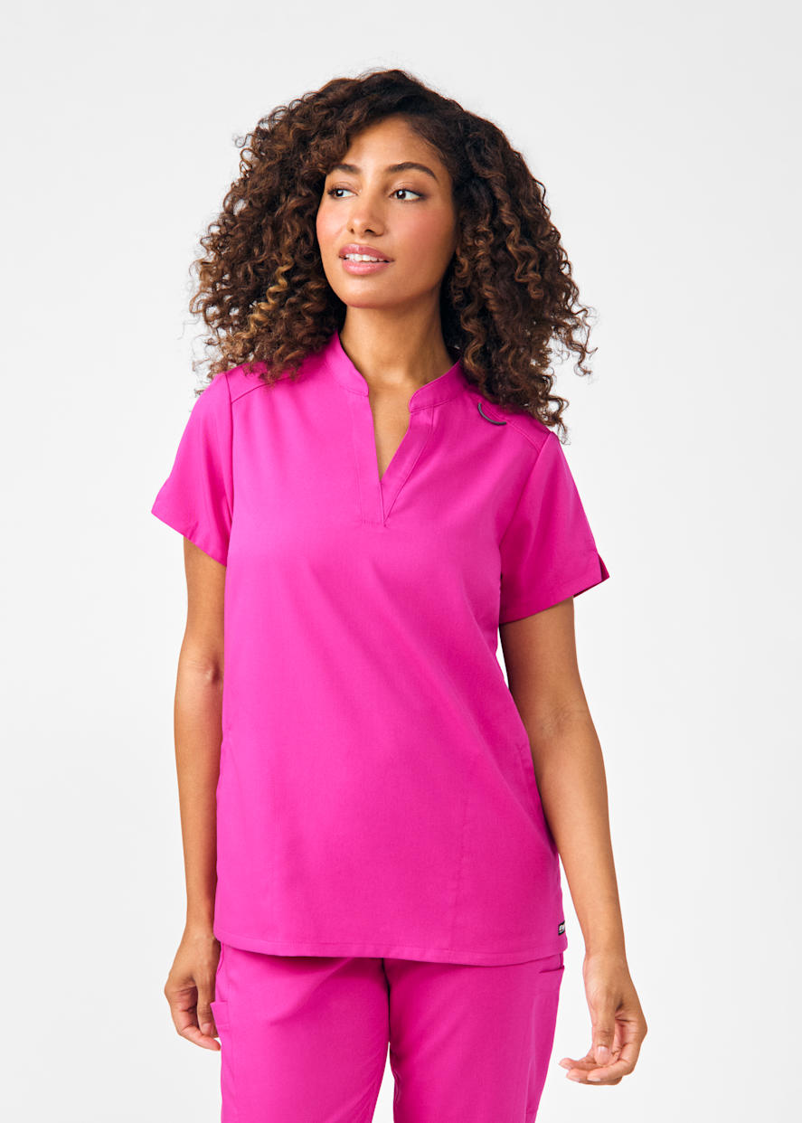 3-Pocket Quarter Zip Neckline Rib Knit Racerback Top