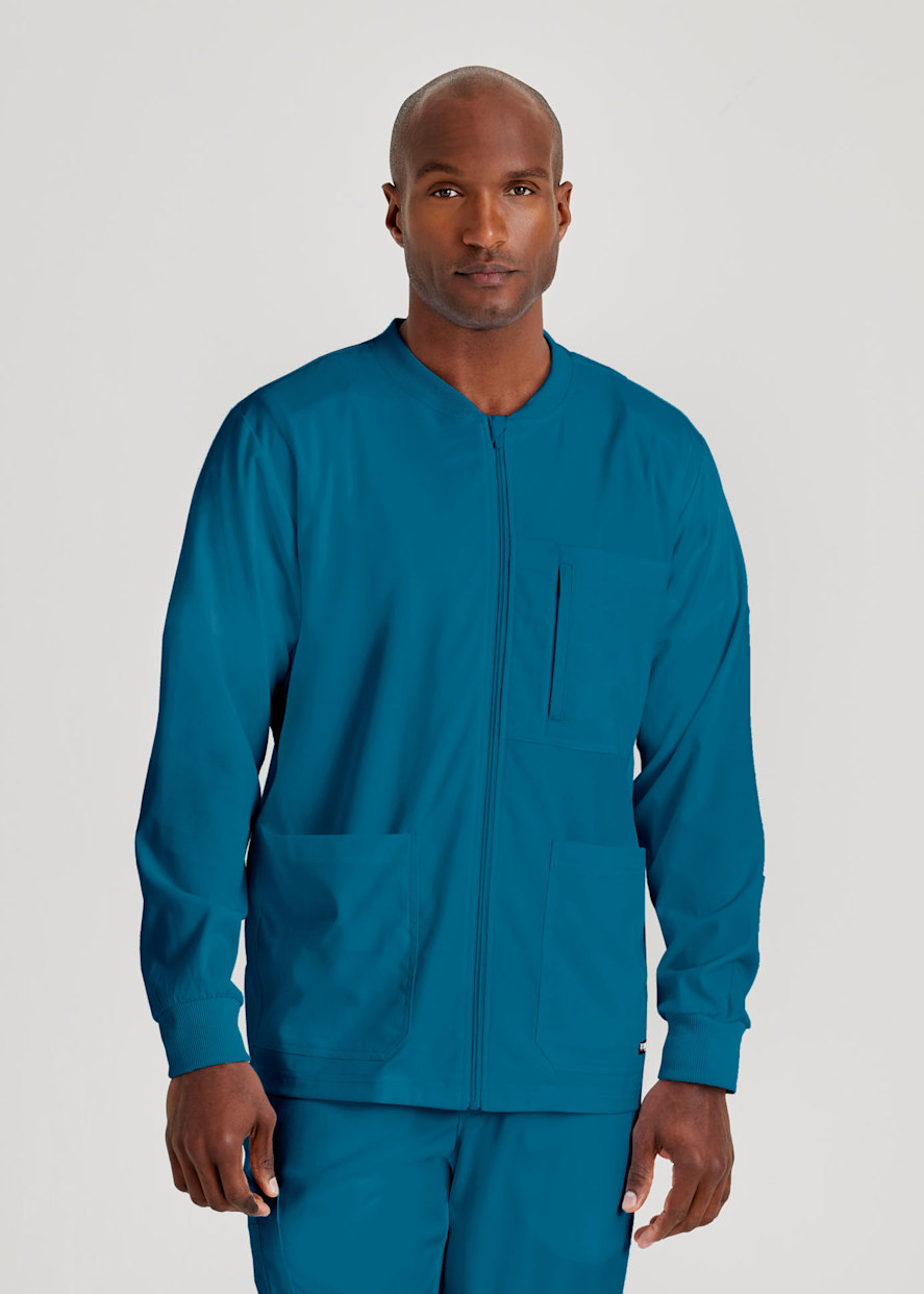 Grey's Anatomy Spandex Stretch React Men's Scrub Jacket | Scrubs