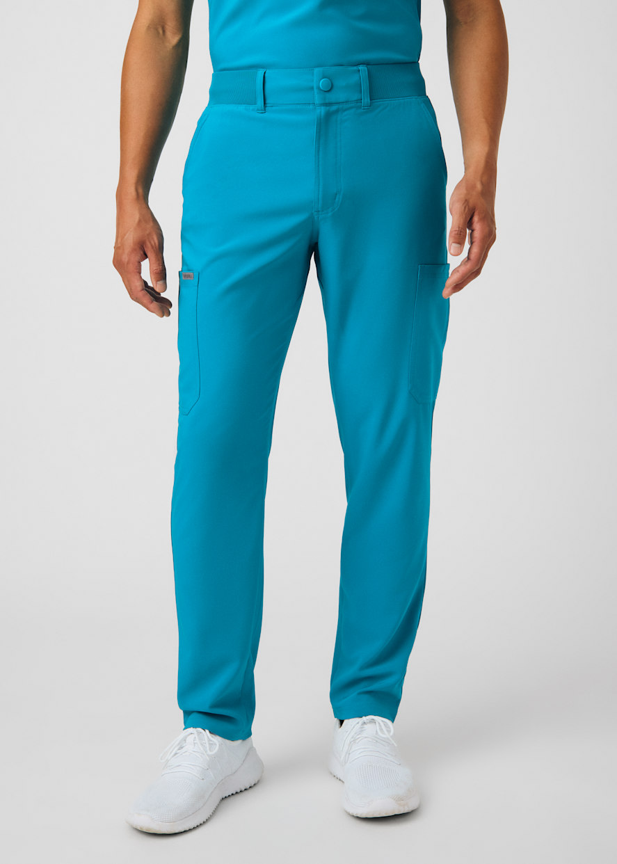 8-Pocket Rib Knit Waistband Men's Cargo Pant | Scrubs & Beyond