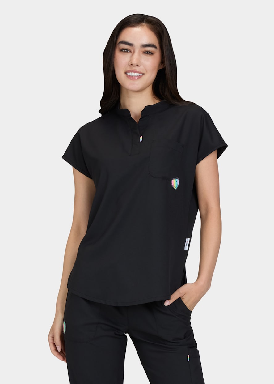 Smiley World Koi Smiley World Blissful 4-Pocket V-Neck Scrub