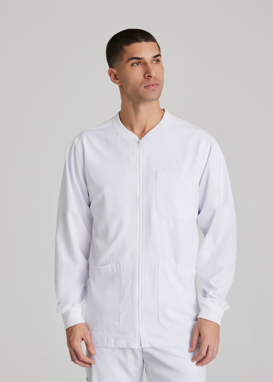 4-Pocket Zip-Front Men's Jacket | Scrubs & Beyond