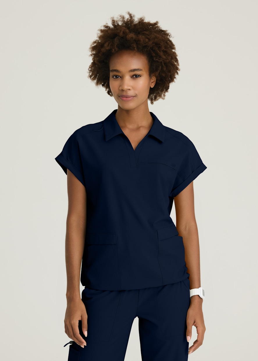 Skechers Slip-Ins Skechers Slip-Ins Flow 1-Pocket V-Neck Scrub Top