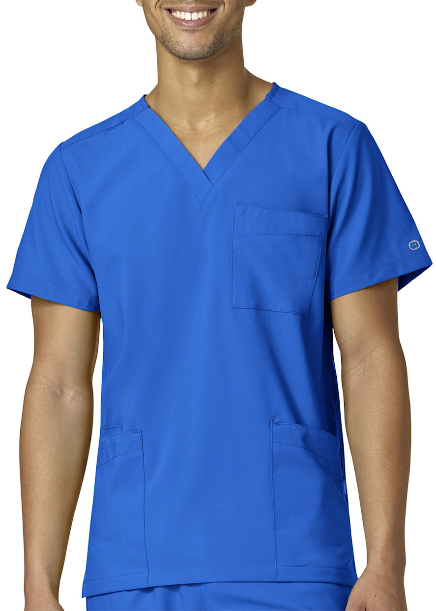 WonderWink W123 Unisex 4 Pocket V-Neck Utility Scrub Top | Scrubs