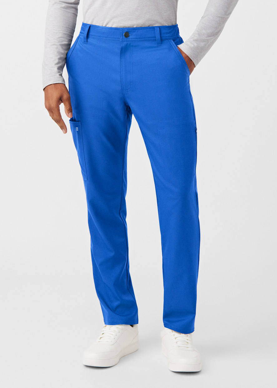Men's 7-Pocket Internal Drawcord Button Front Tapered Leg Pant