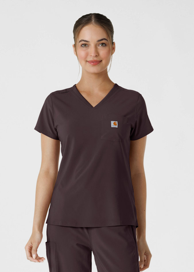 1-Pocket Crew Neck Top