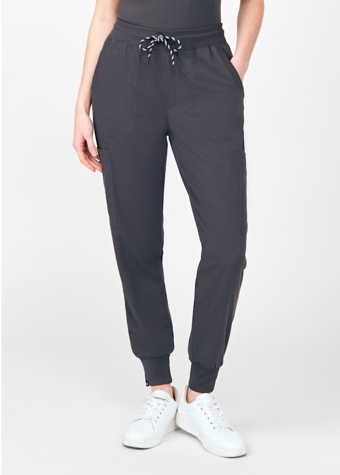 7-Pocket Rib Knit Waistband Cargo Jogger