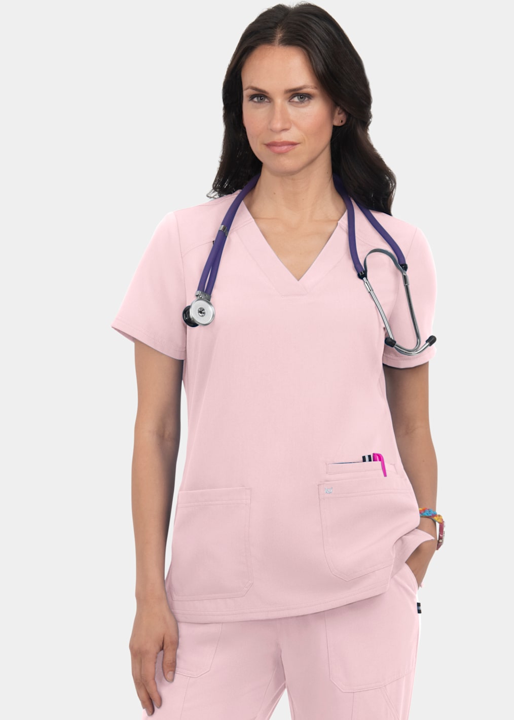 Ready to Work 1-Pocket Tuck-In Scrub Top