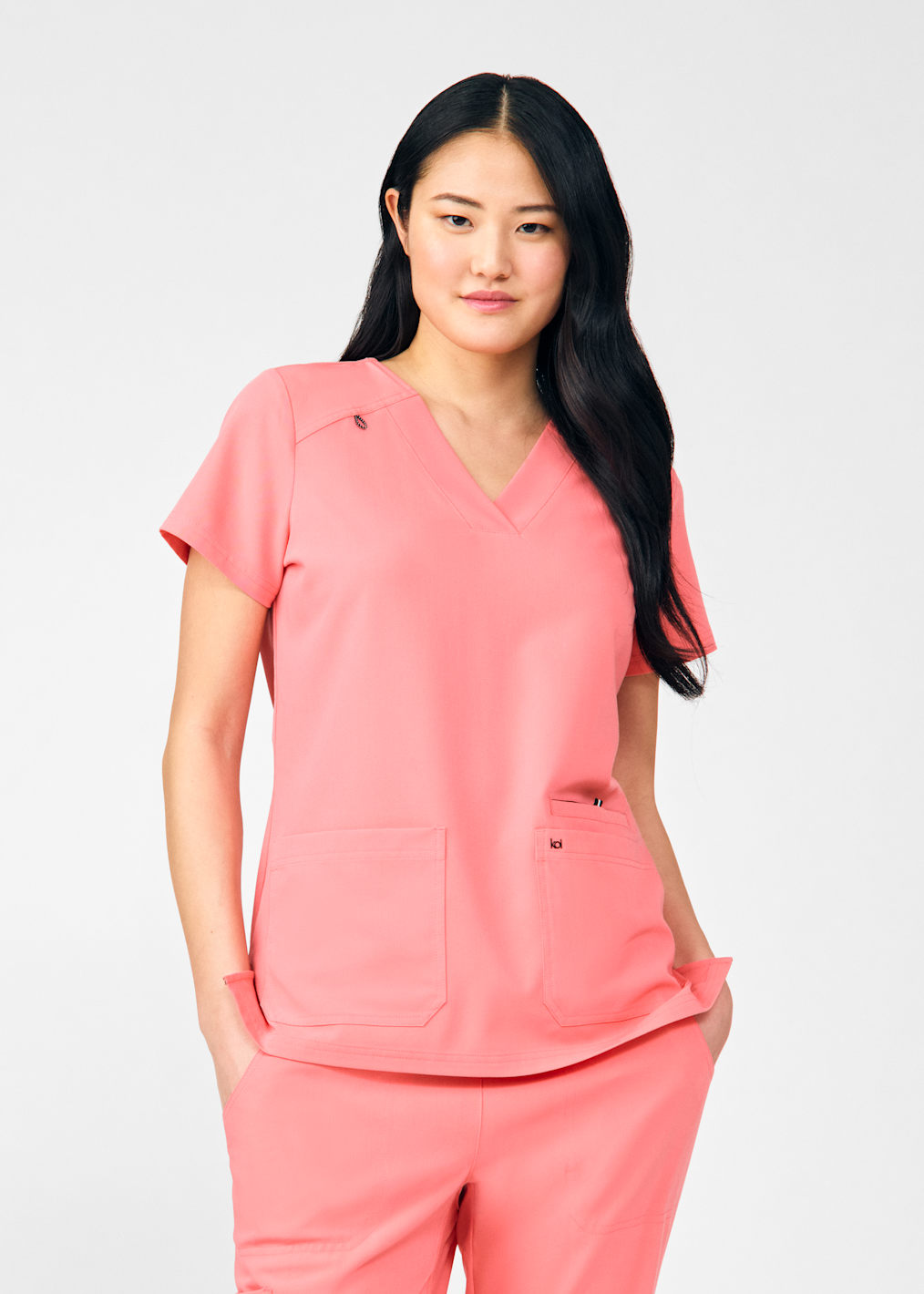 5-Pocket Elastic Waistband Cargo Scrub Pant