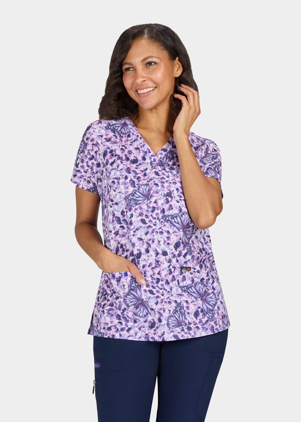 Elena 3-Pocket V-Neck Top 