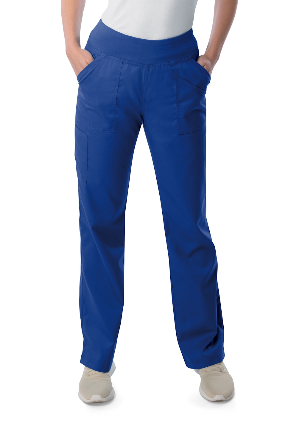 Mid Rise Pull On Knit Waist Pants
