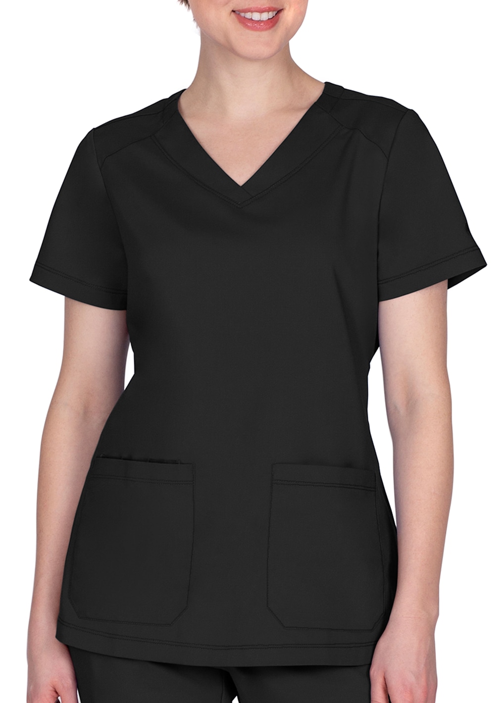 Juliet V-Neck Neck Knit Panel Top