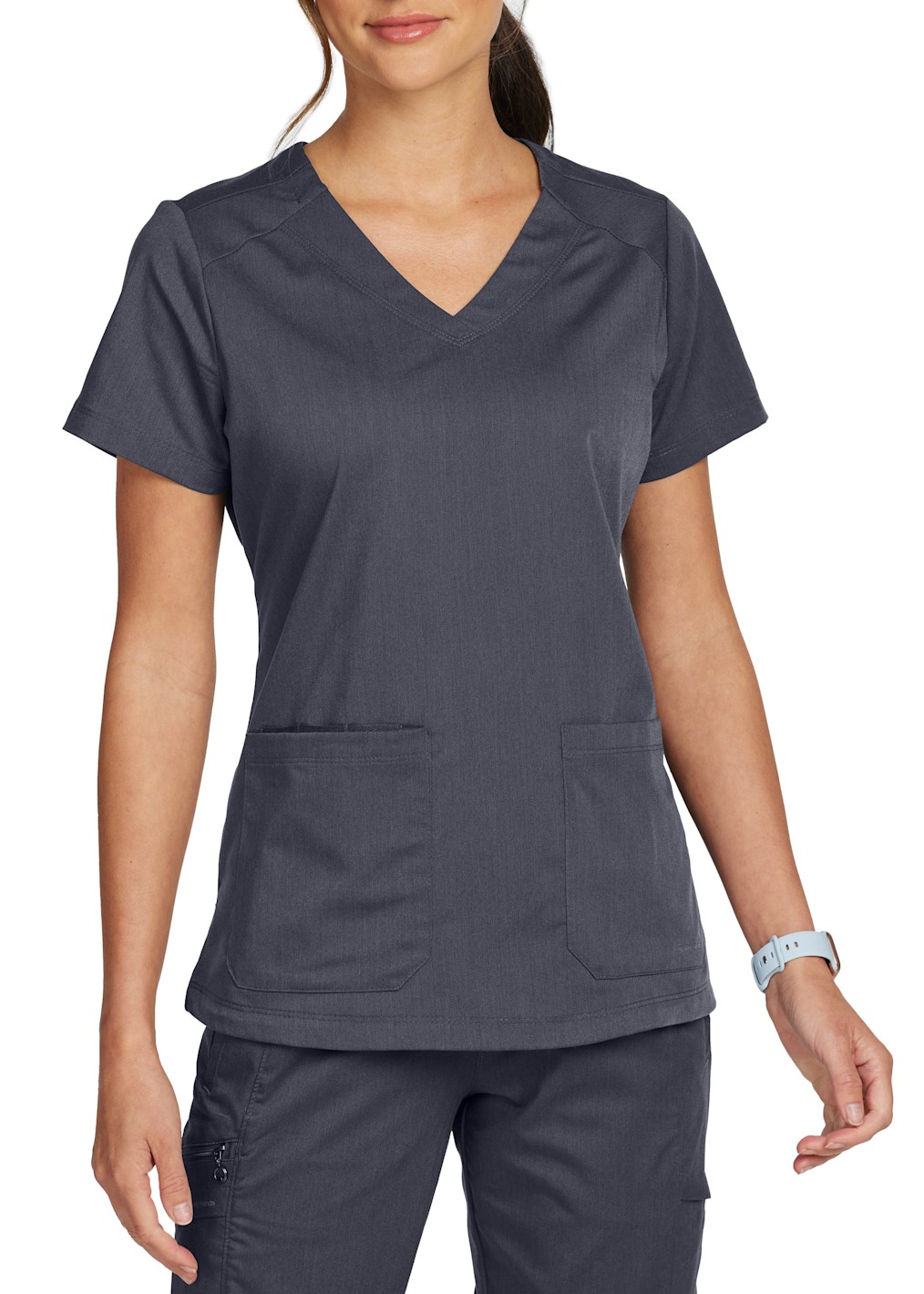 Juliet V-Neck Neck Knit Panel Top