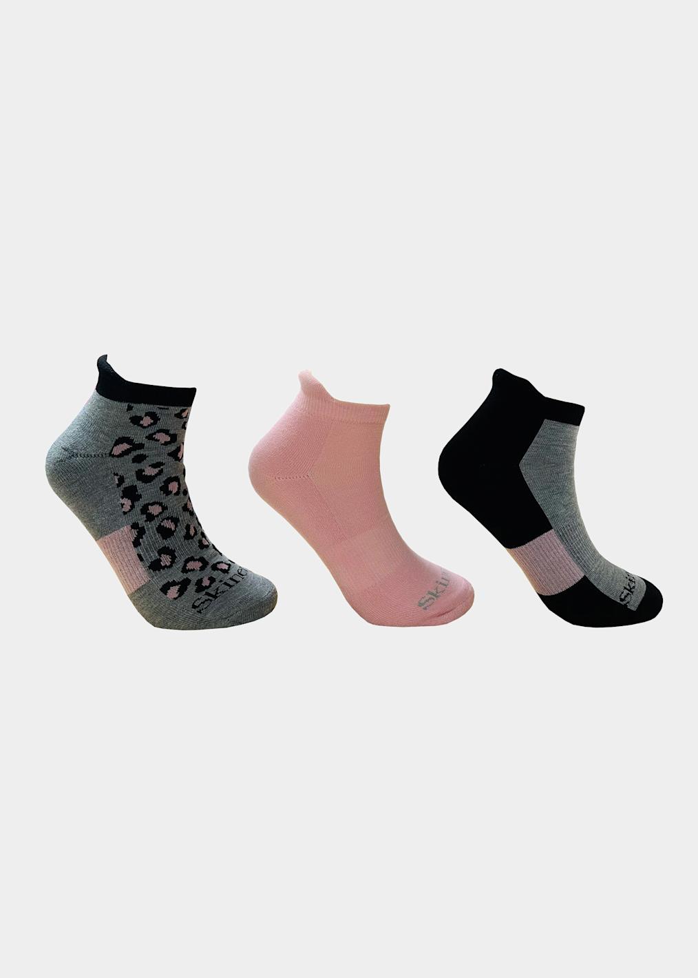 Animal Stripe Ivory Print Compression Socks
