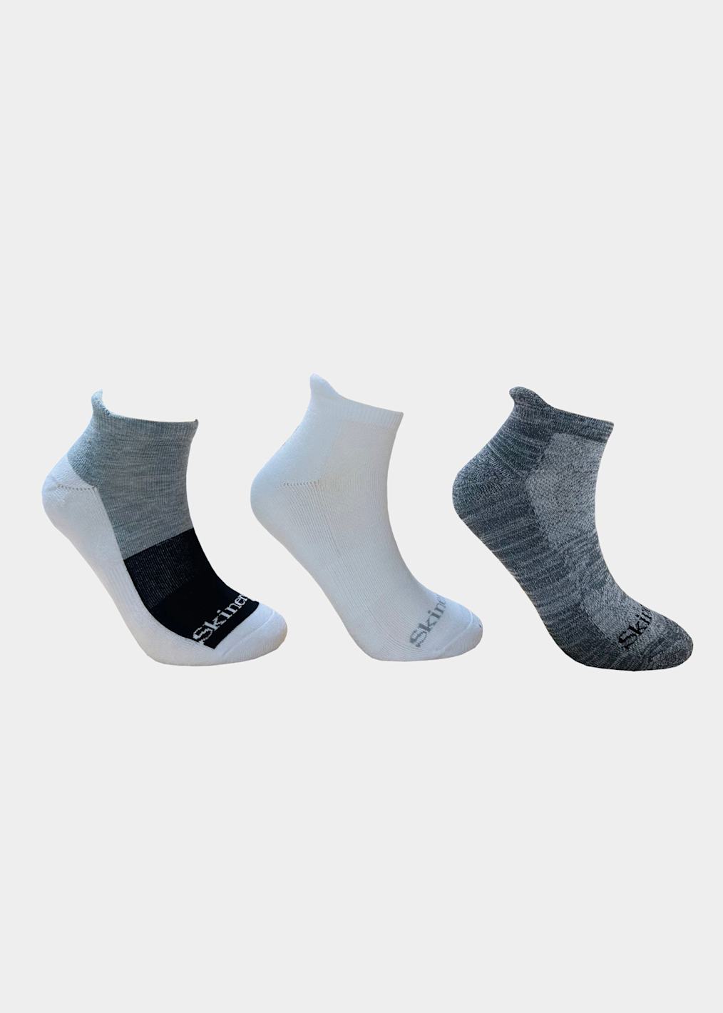 3-Pack Leopard Pink Low Cut Compression Socks