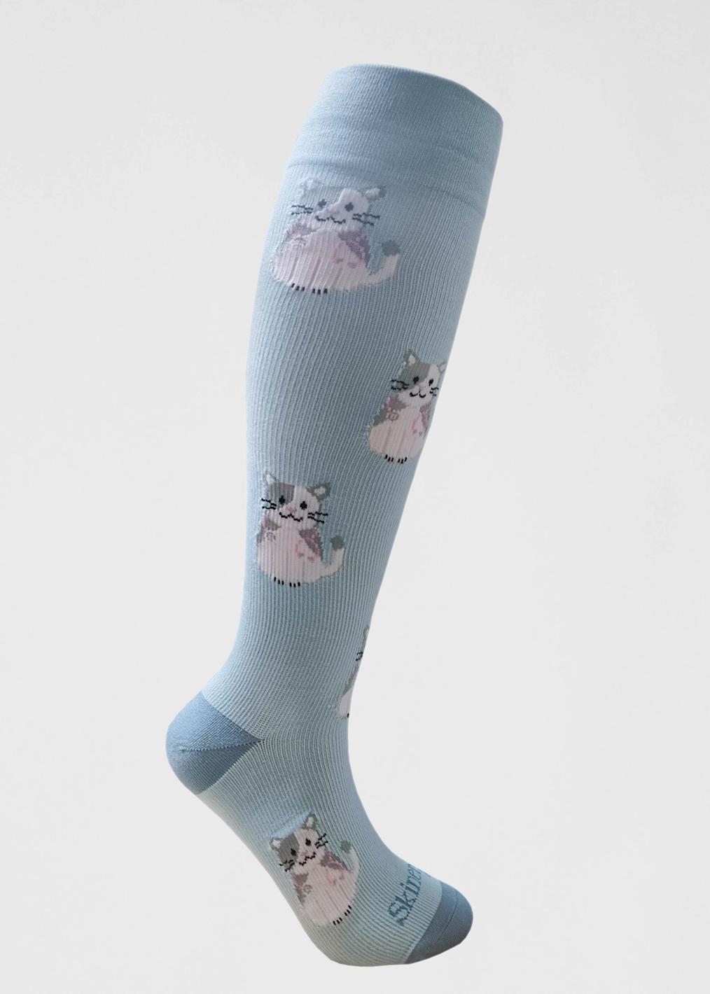 3-Pack Leopard Pink Low Cut Compression Socks