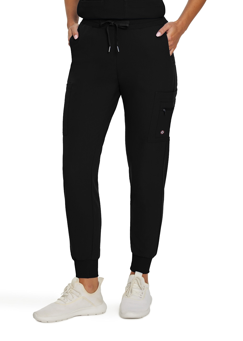 3-Pocket Rib Knit Collar Top