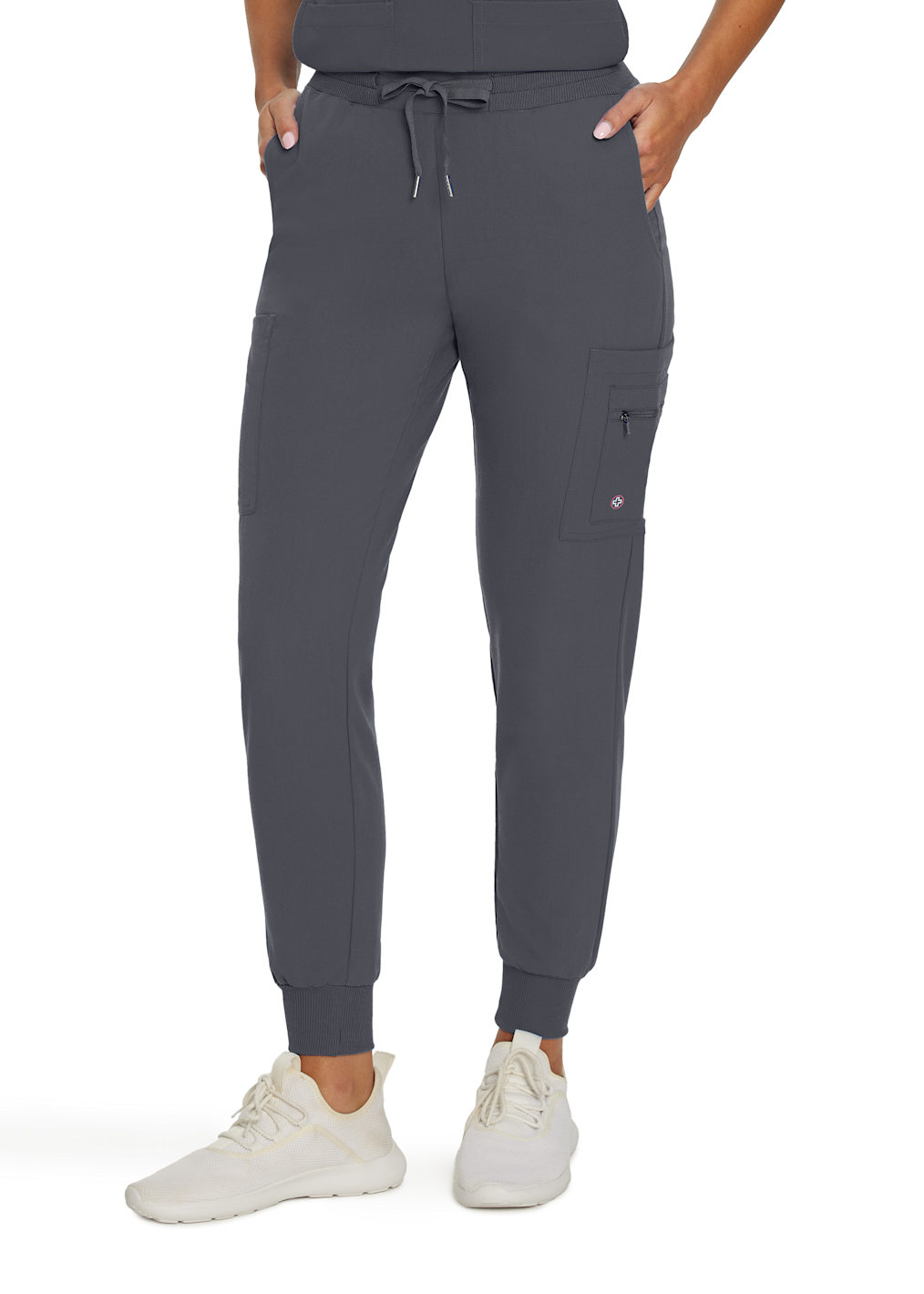 4-Pocket Athletic V-Neck Scrub Top
