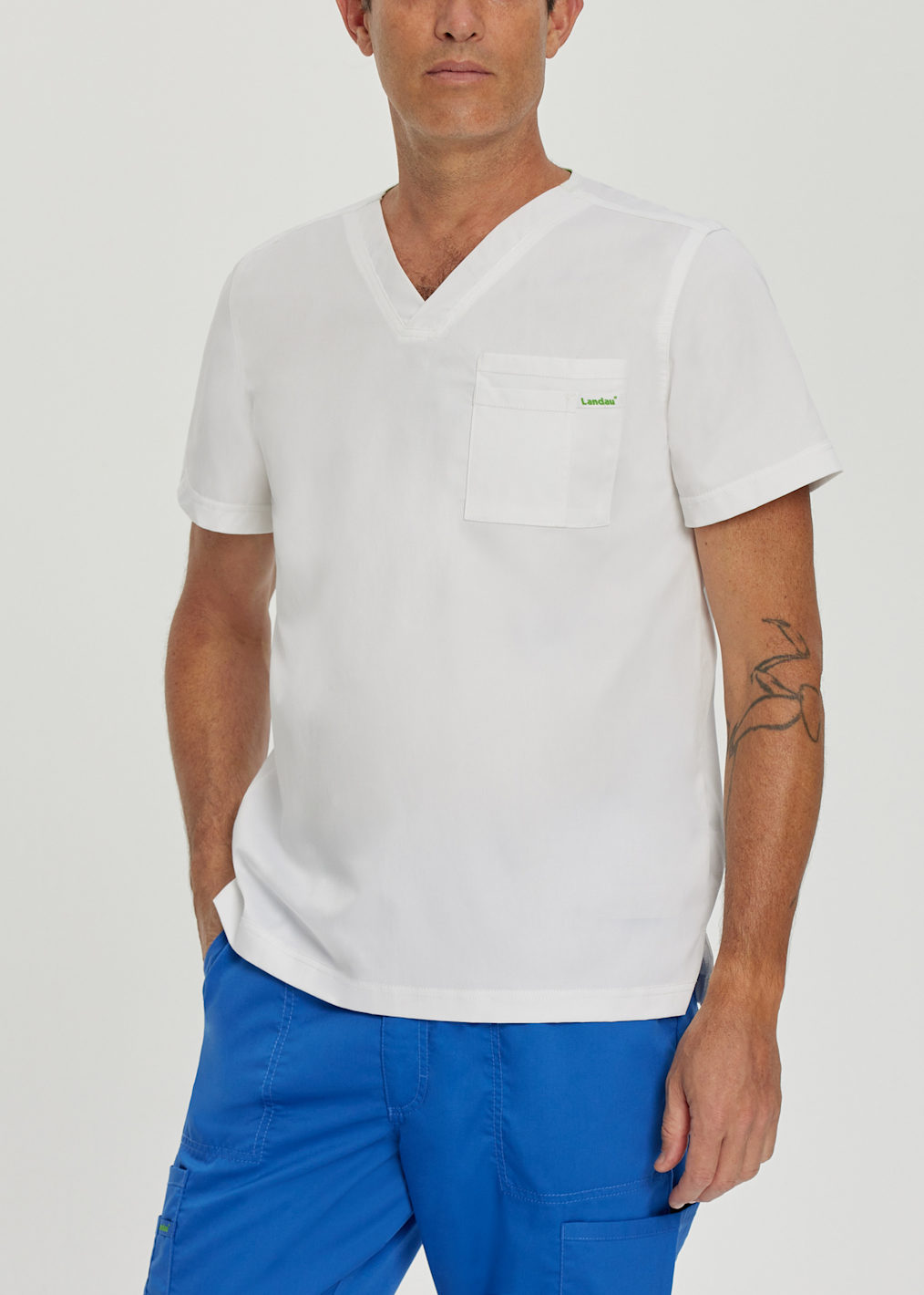 Men's 5-Pocket 38 Inch 4-Way Stretch Lab Coat