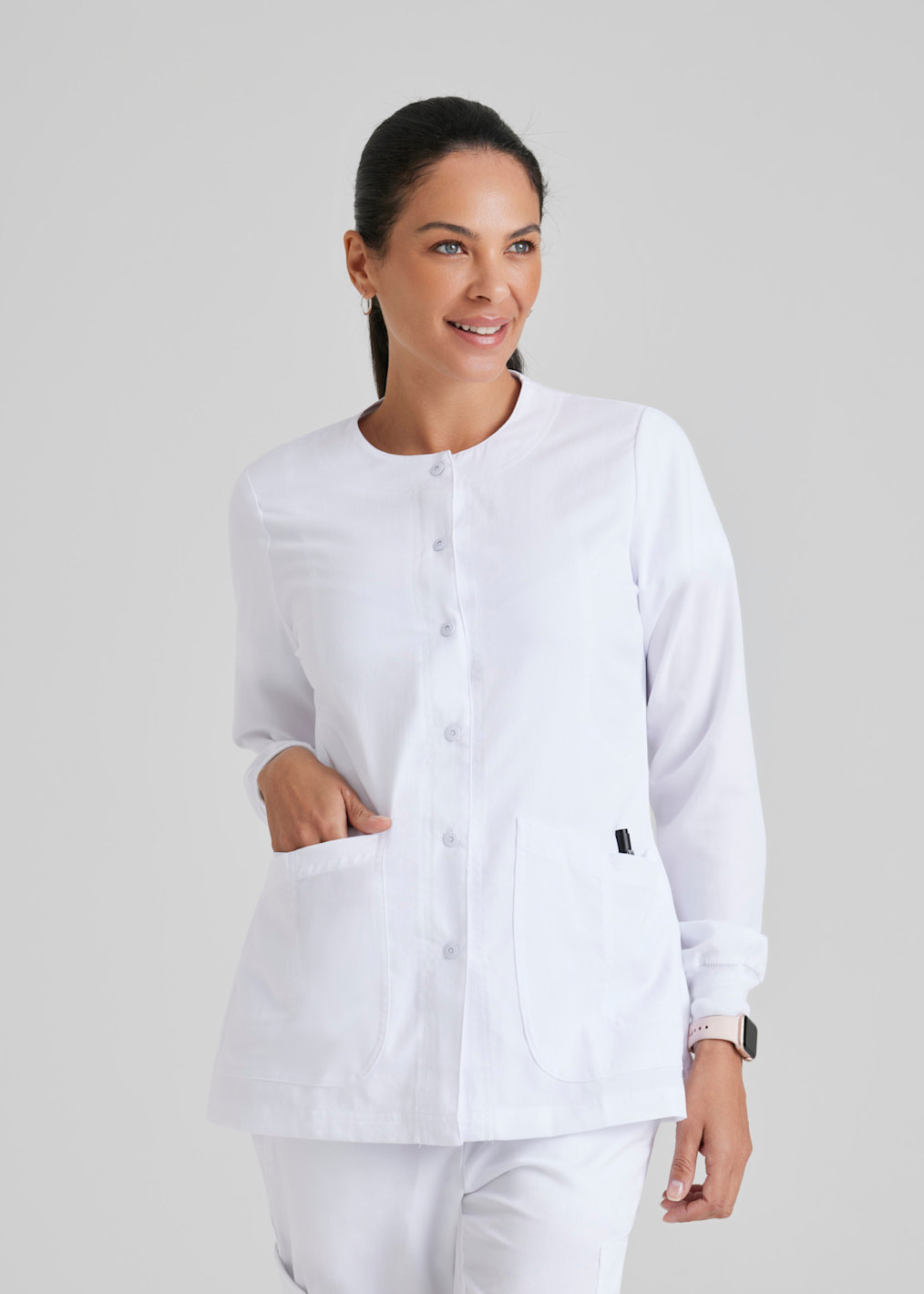 Antimicrobial Round Neck 5 Pocket Jacket