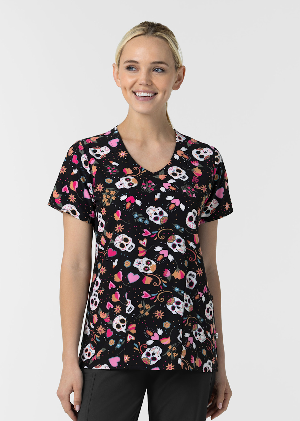 Leslie All Wrapped Up V-Neck Print Top