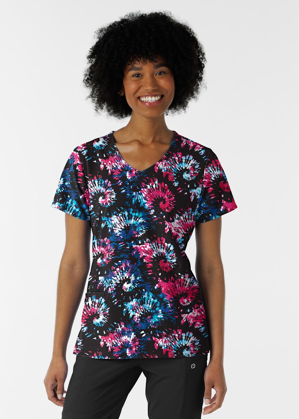 Resilient Roses V-Neck Print Top
