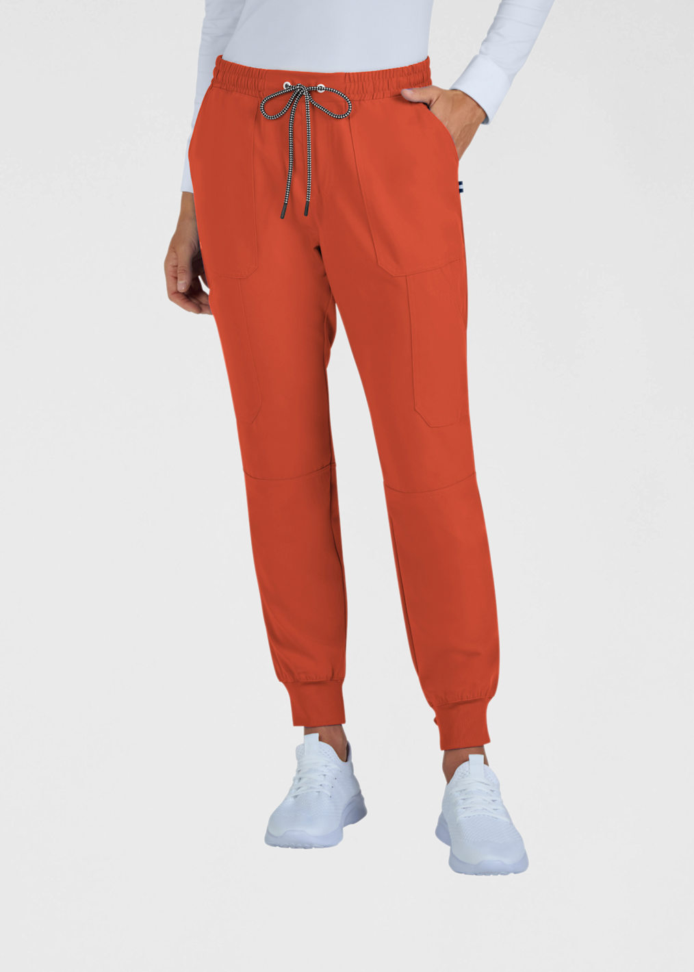 Ari 1-Pocket Mandarin Collar Scrub Top