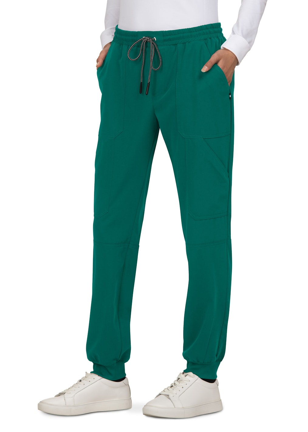 5-Pocket Elastic Waistband Cargo Scrub Pant