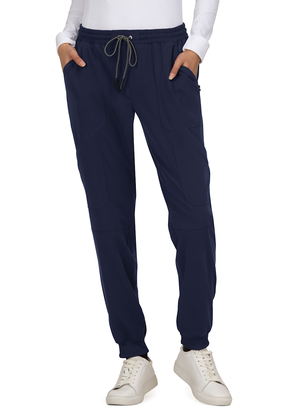 Driven 4-Pocket Rounded Neck Scrub Top