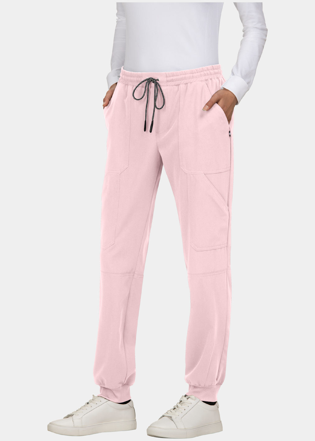 5-Pocket Elastic Waistband Cargo Scrub Pant