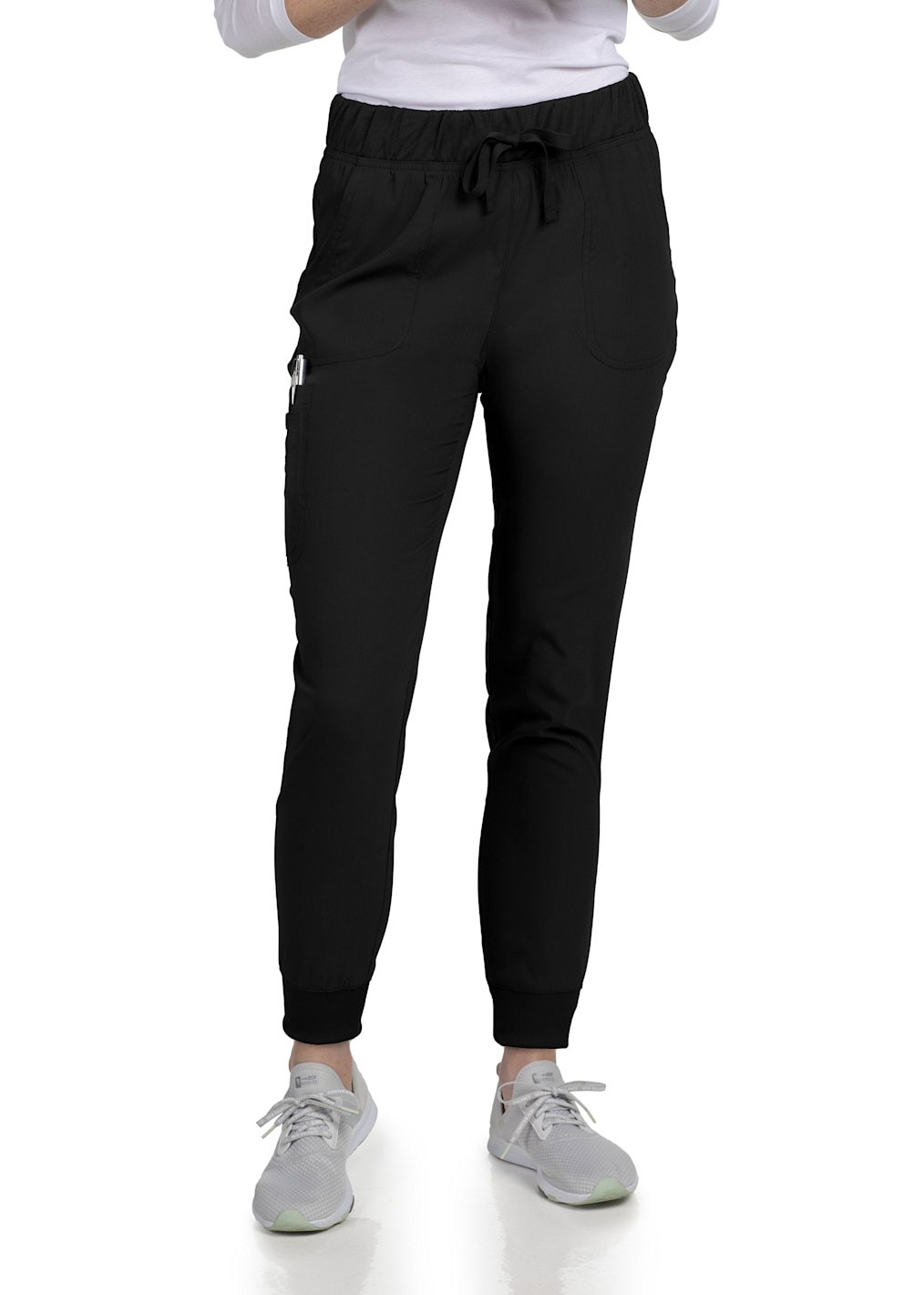 Serenity Double Zipper Neckline Ribbed Panel Top