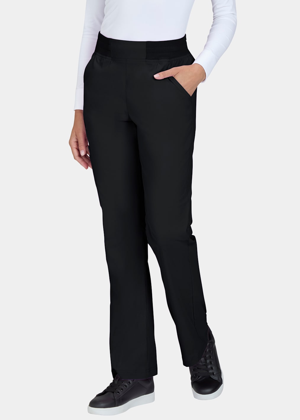 Kenley 2-Pocket Crew Neck Top