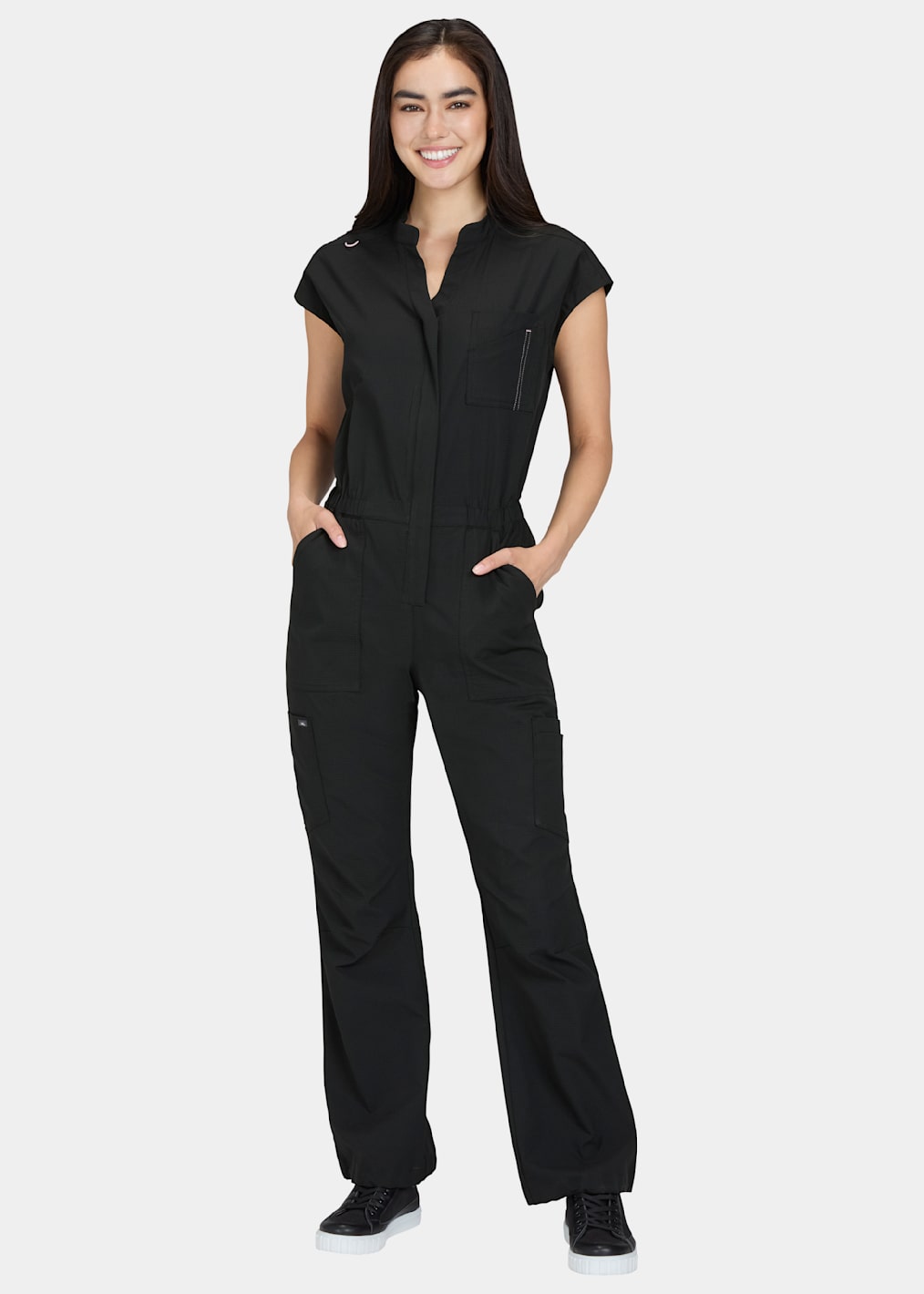 8-Pocket Cargo Jumpsuit