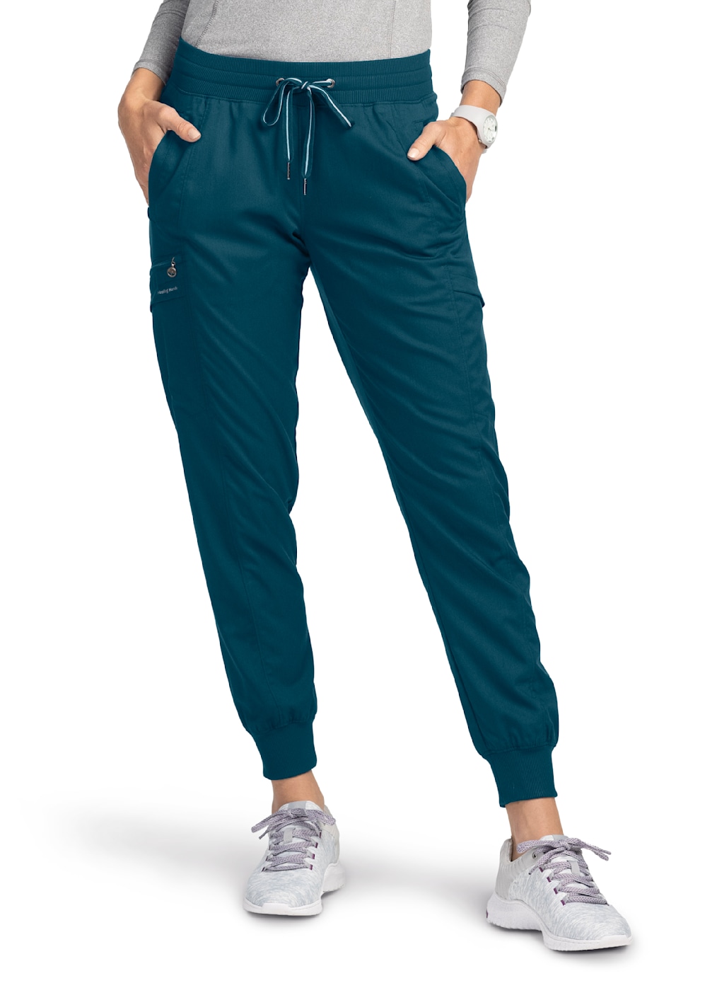 Rhea 6-Pocket Elastic Waistband Cargo Jogger