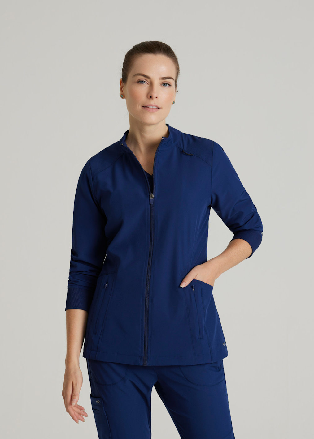 3-Pocket Zip Front Warm-up Jacket