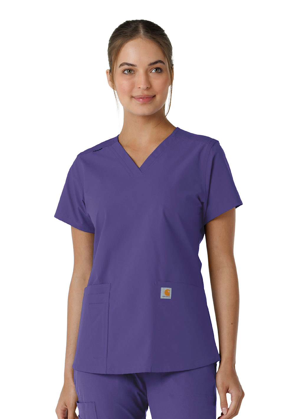 5-Pocket V-Neck With Badge Loop Top