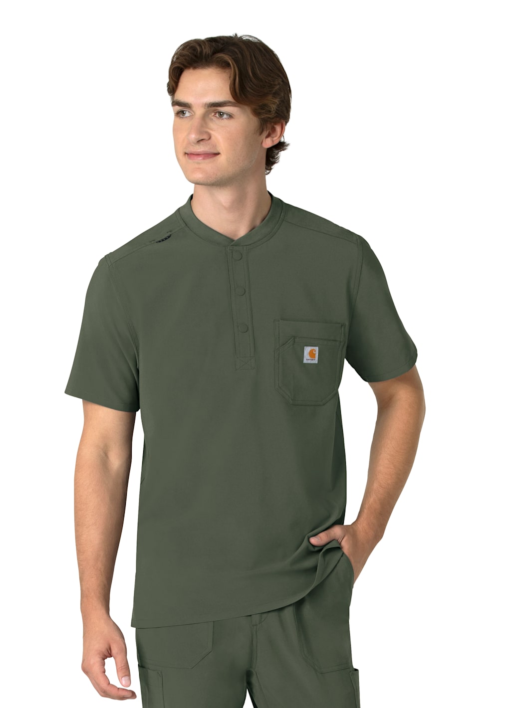 8-Pocket Elastic Waistband Cargo Scrub Pant