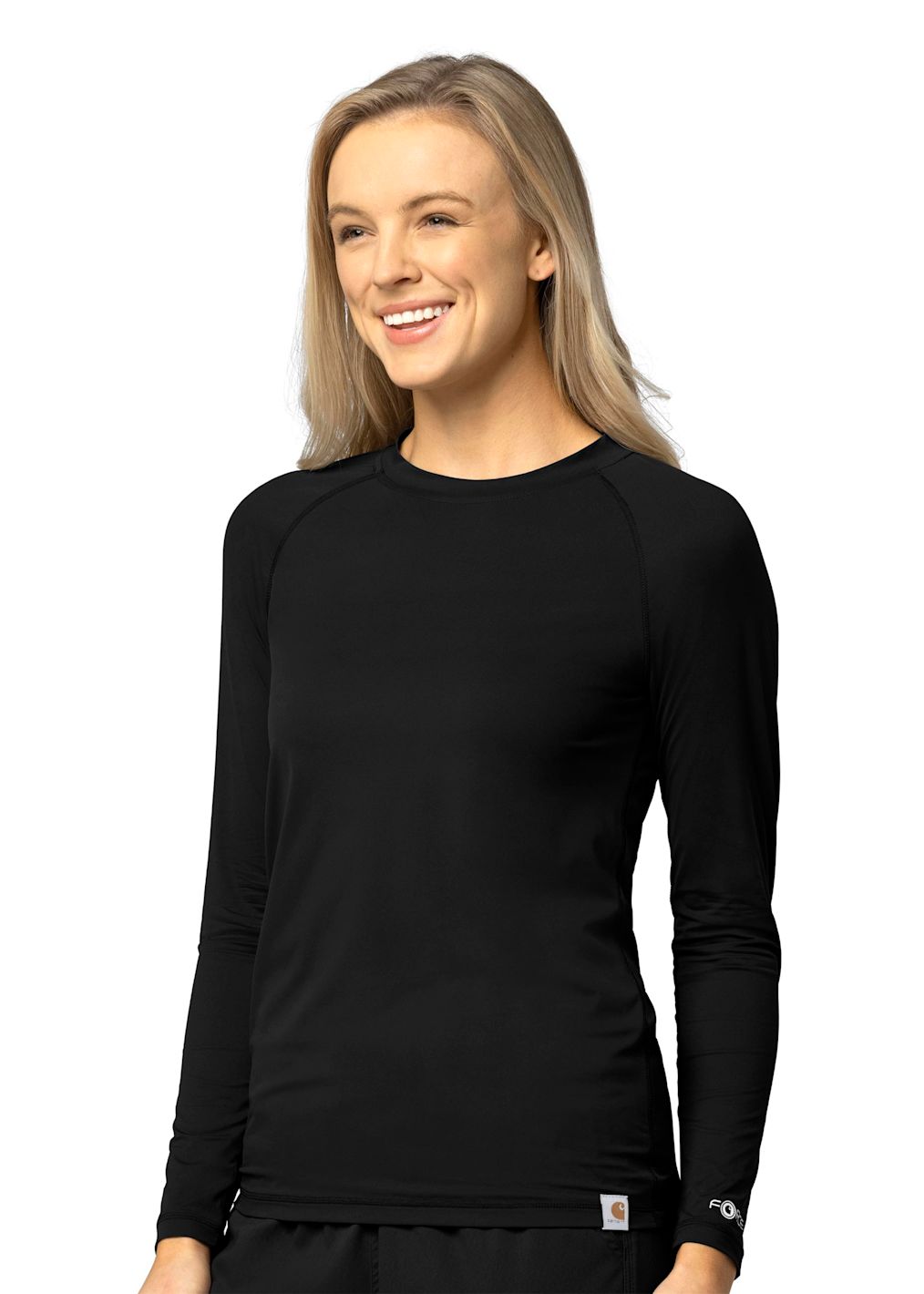 Long Sleeve Quarter Zip Under Top with Watch Window