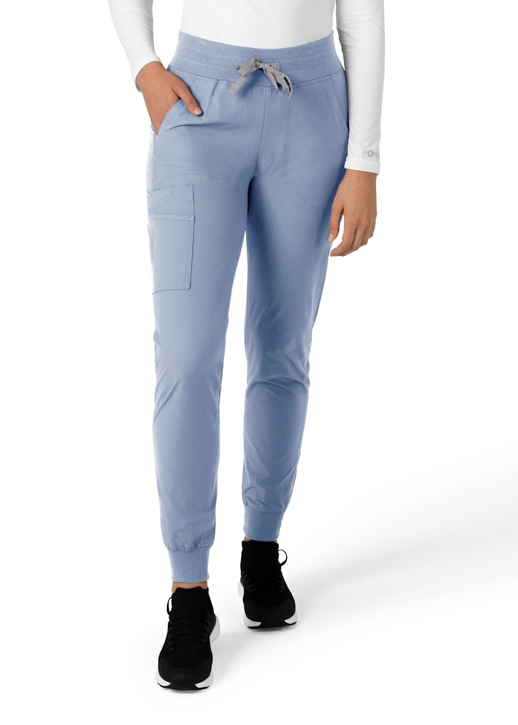 Rhea 6-Pocket Elastic Waistband Cargo Jogger