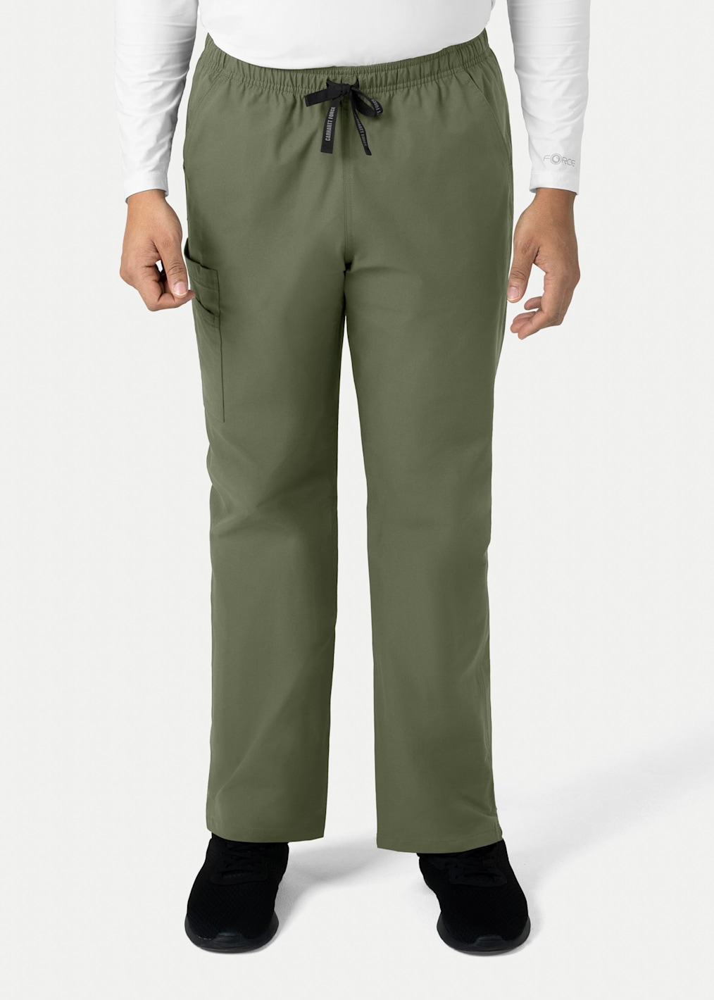 11-Pocket Elastic Waistband Zip-front Snap Closure Cargo Pant