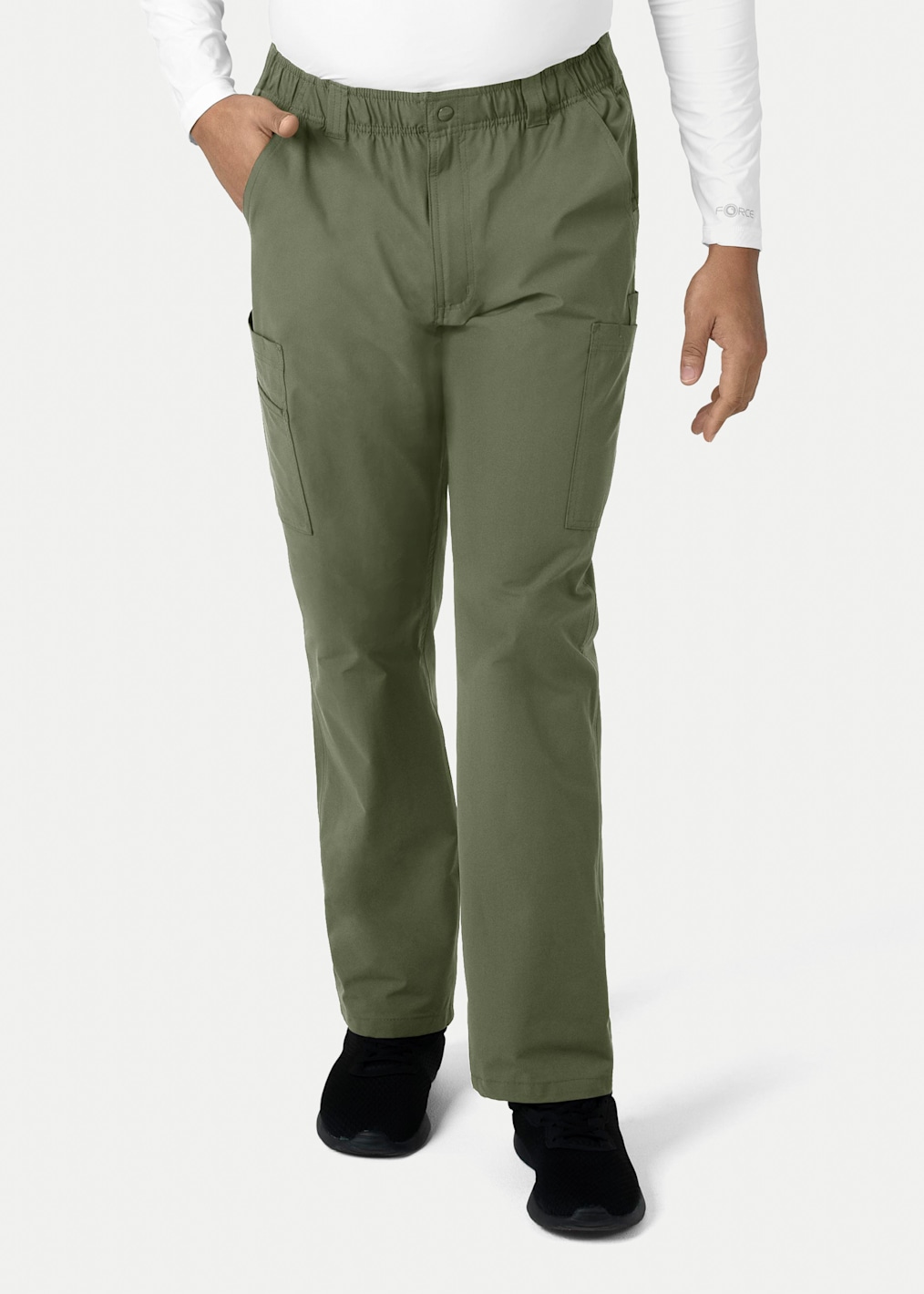 6-Pocket Elastic Waistband Unisex Cargo Pant