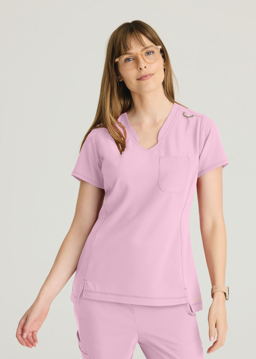 Emma 4 Pocket V-Neck Scrubs Top