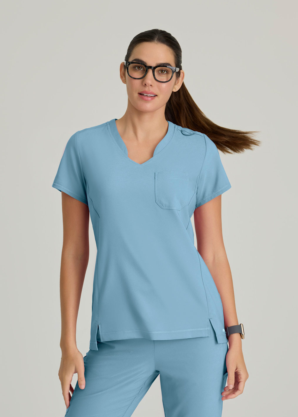 Vitality 3 Pocket Virtual V-Neck Top