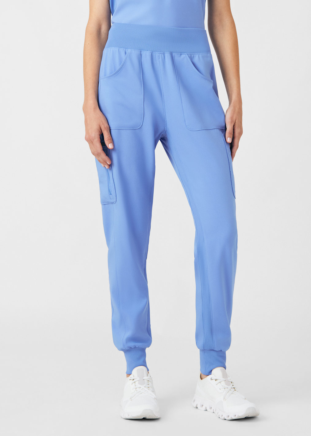 Rhea 6-Pocket Elastic Waistband Cargo Jogger