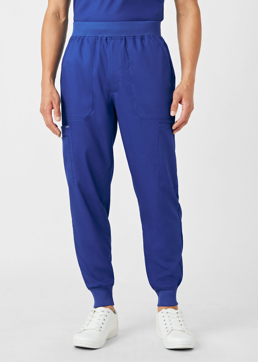 7-Pocket Rib Knit Waistband Men's Cargo Jogger